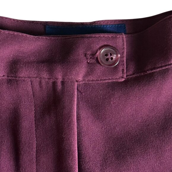 Charter Club Petite 12P Burgundy Pants 97% Polyester 3% Spandex Dry Clean Only - Picture 12 of 14